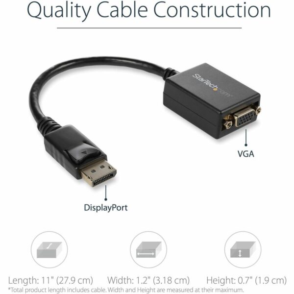 DisplayPort to VGA Video Adapter Converter - Image 4