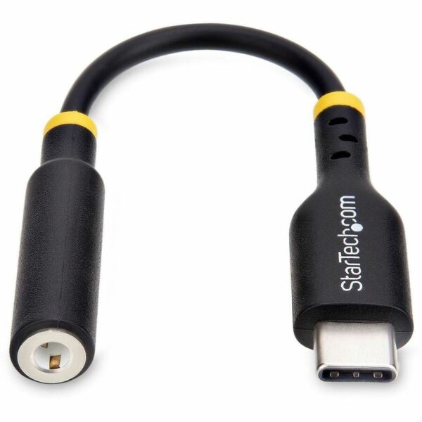 StarTech.com USB-C to 3.5mm TRRS Headphone/Headset Jack Audio Adapter, USB Type-C Aux Dongle, Hi-Fi 32-bit DAC, For Laptop/Phone/Tablet