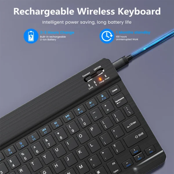 Bluetooth Wireless Keyboard Mouse - Image 5