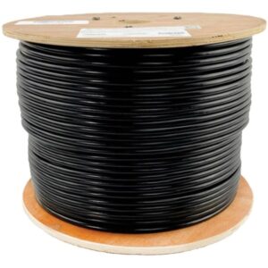 Tripp Lite 1000ft Cat5e Bulk Cable Solid CMR PVC 350MHz Black