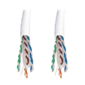 Tripp Lite Cat6a 10G Solid Core UTP Bulk Ethernet Cable, CMR Rated, White, 1000 ft