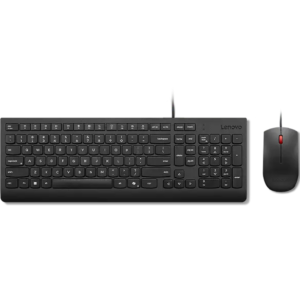 Lenovo Essential wired keyboard and mouse combo in black