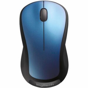 Logitech Core Peacock BLUE With Its Contoured Design And Plug-and-forget Nano-receiver, The Logitech