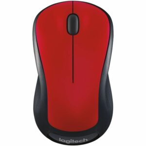 Logitech Core Hands RED With Its Contoured Design And Plug-and-forget Nano-receiver, The Logitech