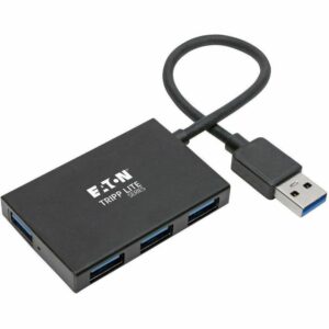 Eaton USB 3.0 Superspeed Slim Hub, 5 Gbps - 4 USB-A Ports, Portable, Aluminum