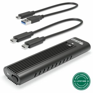 Plugable Technologies M.2 NVME SSD Enclosure; Toolfree Driverless. USB 3 Typec, Including Thunderbolt And Usb4,