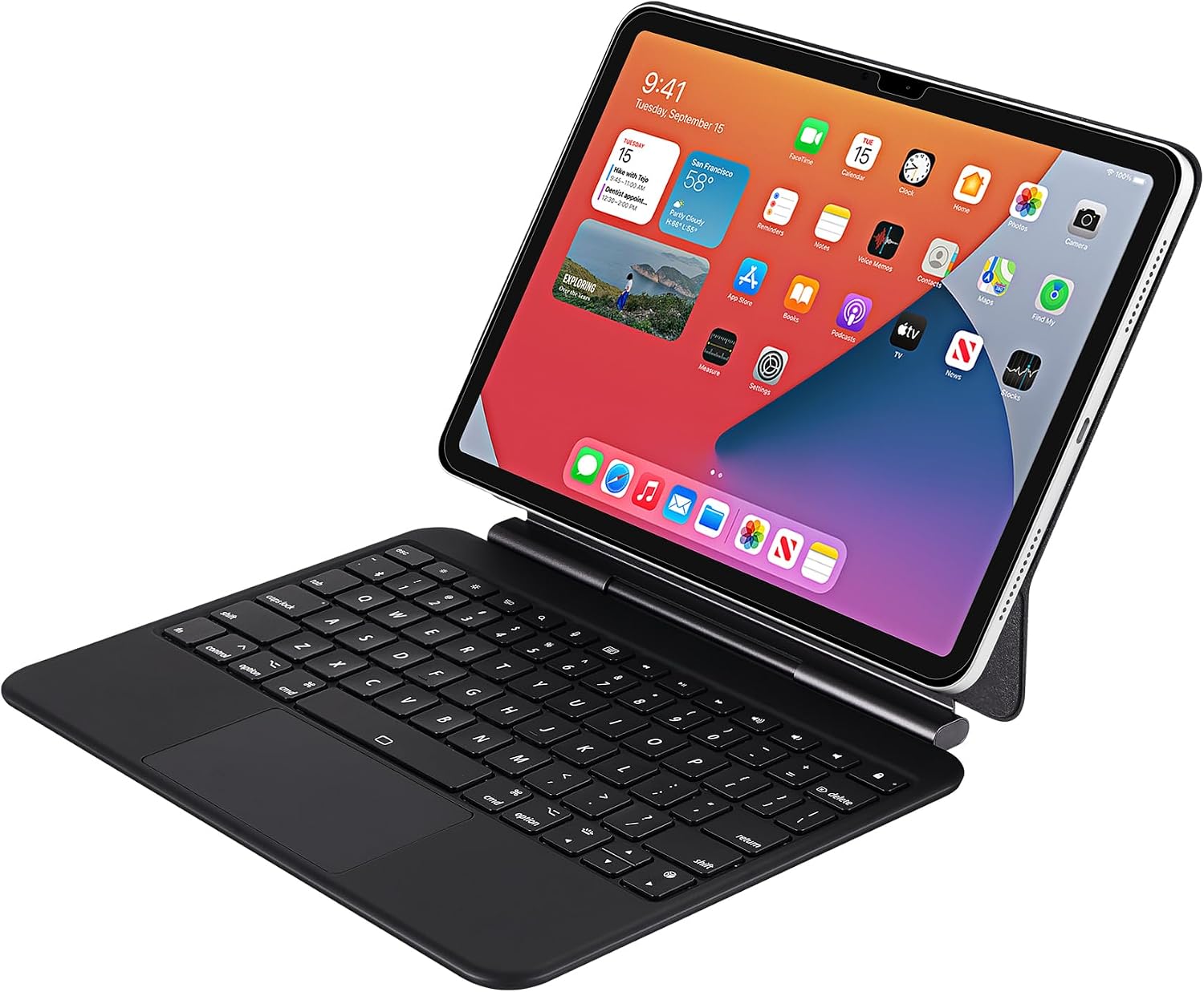 Adesso WKB-7010 Bluetooth Keyboard Case with Touchpad for iPad Pro 11" & iPad Air 10.9"