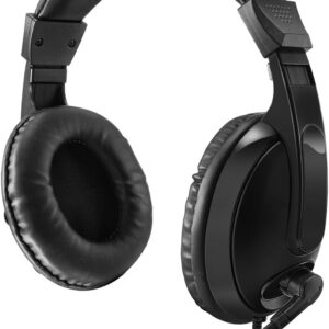 Adesso Xtream H5 Multimedia Headset with Microphone, Black