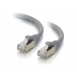 C2G 15ft Cat6a Snagless Shielded (STP) Ethernet Patch Cable - Gray