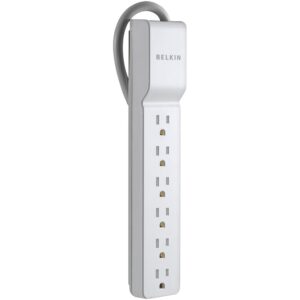 Belkin Home/Office 6-Outlet Surge Protector, 2.5 ft Cord
