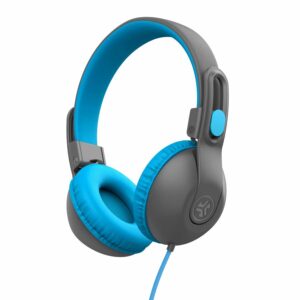 JLab JBuddies Studio 2 Wired Kids Headphones, Graphite/Blue