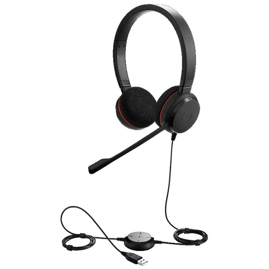 Jabra Evolve 20 Stereo USB Headset, USB-C/USB-A, MS