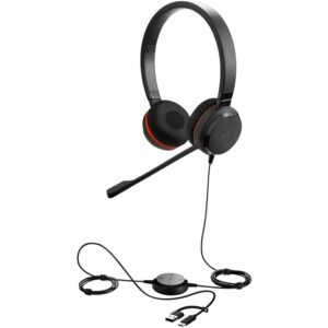 Jabra Evolve 20 UC Stereo USB Headset, USB-C/USB-A