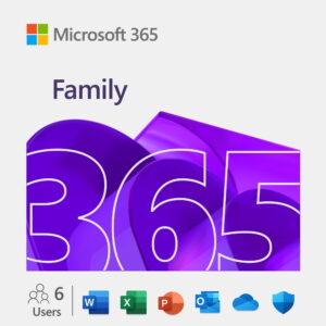 Microsoft 365 Family – 12-Month Subscription, Up to 6 People (Key Card)