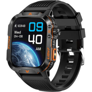Supersonic Touch Smartwatch with Heart Rate & Blood Oxygen, 2" Display