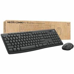 Logitech MK370 Wireless Keyboard and Mouse Combo for Business, Graphite