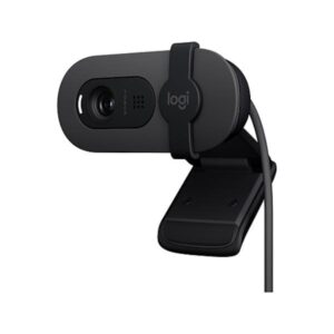 Logitech Brio 100 Full HD 1080p Webcam with Privacy Shutter, Graphite