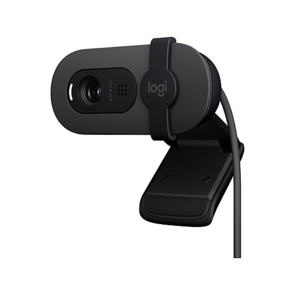 Logitech Brio 100 Full HD 1080p Webcam with Privacy Shutter, Graphite