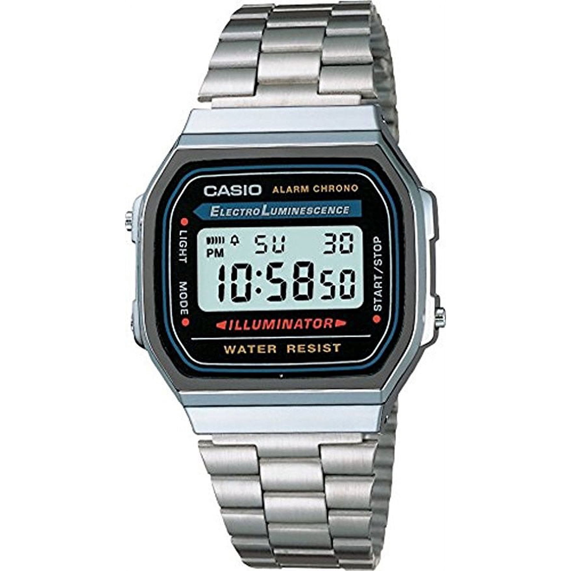 Casio A168W-1 Illuminator Digital Watch